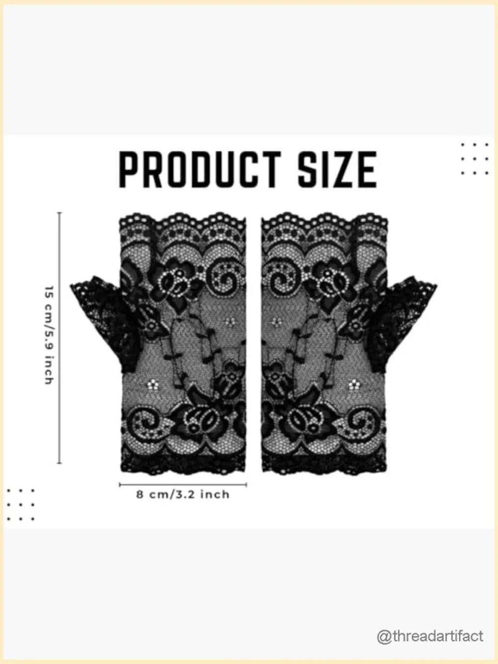 2 Pairs Fingerless Lace Gloves Elegant Bridal Wedding Party Accessory